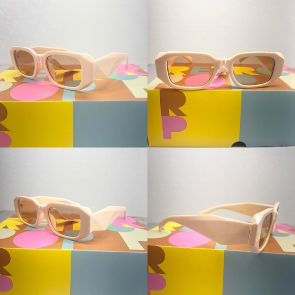 Trendy Rectangle Sunglasses for Women Retro 90s Narrow Square Sunglasses Vintage - Picture 1 of 10